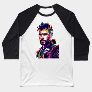 Chris Hemsworth Pop Art Baseball T-Shirt